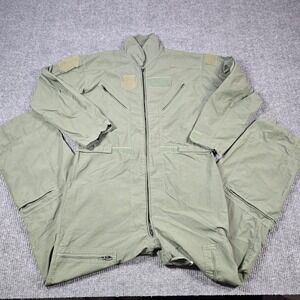 Barrier Wear CWU-27P Coveralls Mens 46L Green Aramid Fire Resistant Military